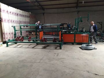 PLC Control Full Automatic Chain Link Fence Weaving Machine For Double Wire