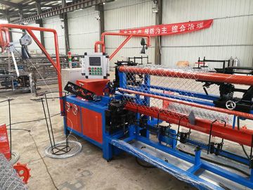 Servo Motor 5.5 KW Chain Link Fencing Making Machine For 3000mm Width